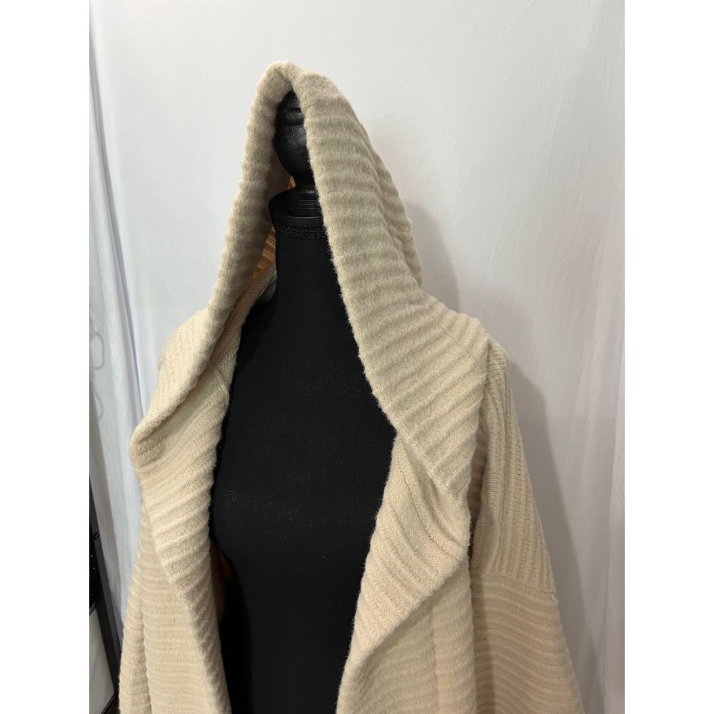 Free People Cream Ribbed Cardigan size large - Picture 5 of 9